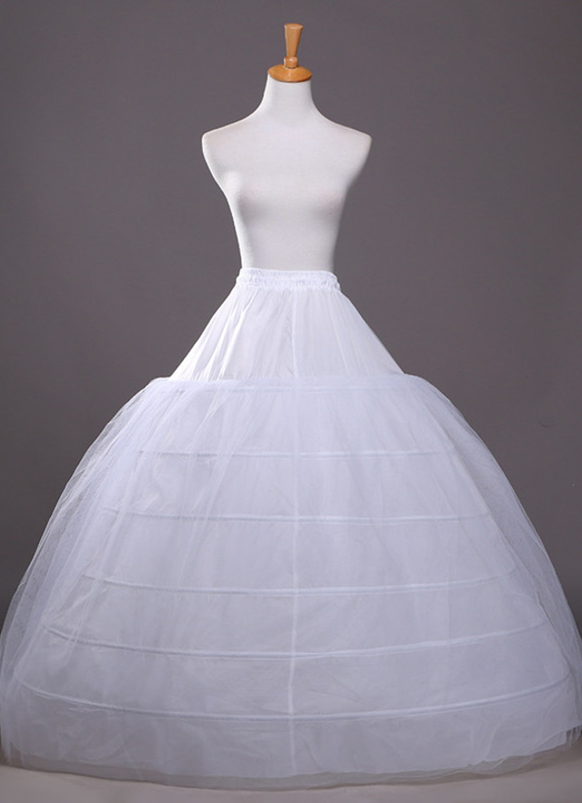 Tulle Netting Floor-length 1 Tier Petticoats